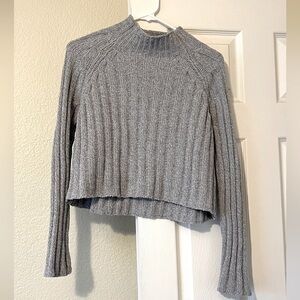 American Eagle mock neck cropped sweater